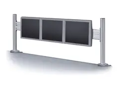 Neomounts FPMA-DTB100 - Monteringssett (verktøysholder) fast - for 3 LCD-skjermer - sølv - skjermstørrelse: 10"-24" - klemmemonterbar