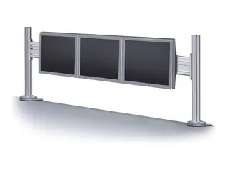 Neomounts FPMA-DTB100 - Monteringssett (verktøysholder) fast - for 3 LCD-skjermer - sølv - skjermstørrelse: 10"-24" - klemmemonterbar