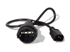 APC - Str&#248;mkabel - power CEE 7/7 (hunn) til IEC 60320 C14 10 A - 61 cm - svart - for P/N: SCL500RMI1UC, SCL500RMI1UNC, SMTL750RMI2UC, SRT1500RMXLI, SRT1500XLI, SRT2200XLI-KR