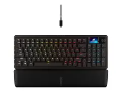 CORSAIR VANGUARD PRO 96 - Tastatur - Hall-effekt 96% - compact - bakgrunnsbelyst - USB - QWERTY - Nordisk - tastsvitsj: CORSAIR MGX v2 - svart