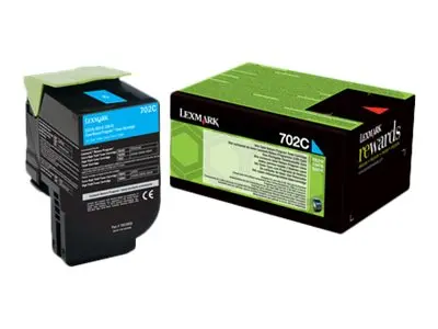 Lexmark 702C - Cyan original tonerpatron LCCP, LRP for CS310dn, CS...