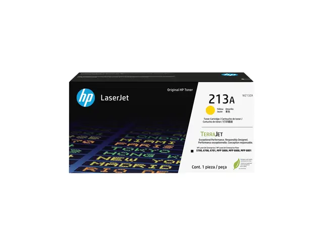 HP 213A - Gul original LaserJet tonerpatron (W2132A) for Color Ent...