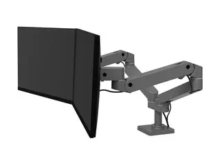 Ergotron LX Pro - Monteringssett (dobbeltarm) modulær - for 2 LCD-skjermer - side-by-side - aluminium - mørk grå - skjermstørrelse: inntil 27" - skrivebordsmonterbar