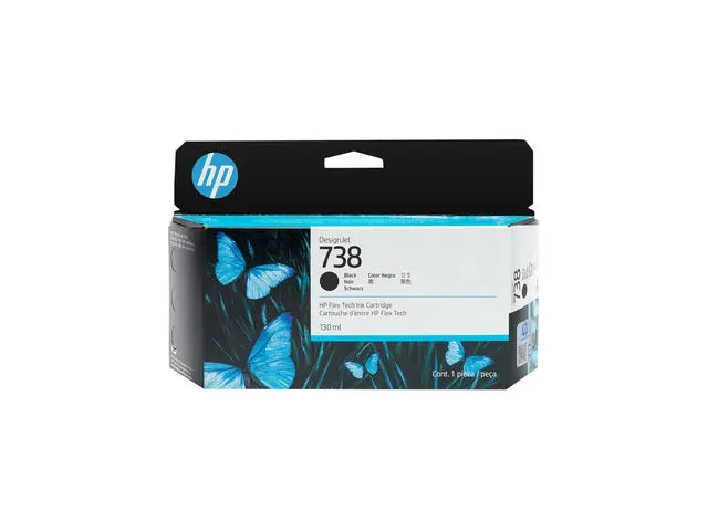 HP 738 - 130 ml svart original DesignJet blekkpatron for T950