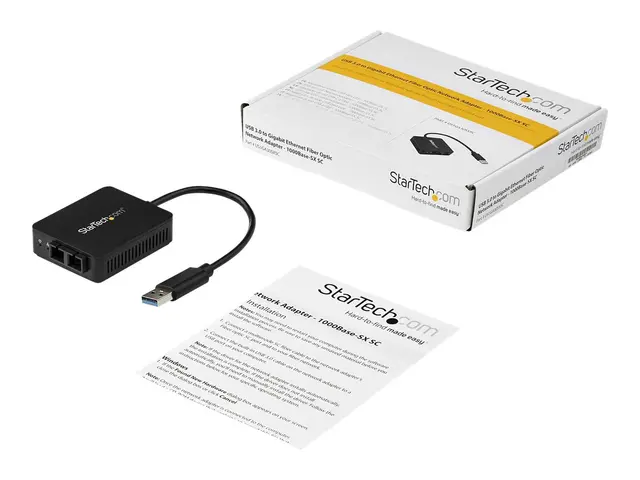 Startech USB to Fiber Optic Converter - 1000Base-SX SC MM Windows ...
