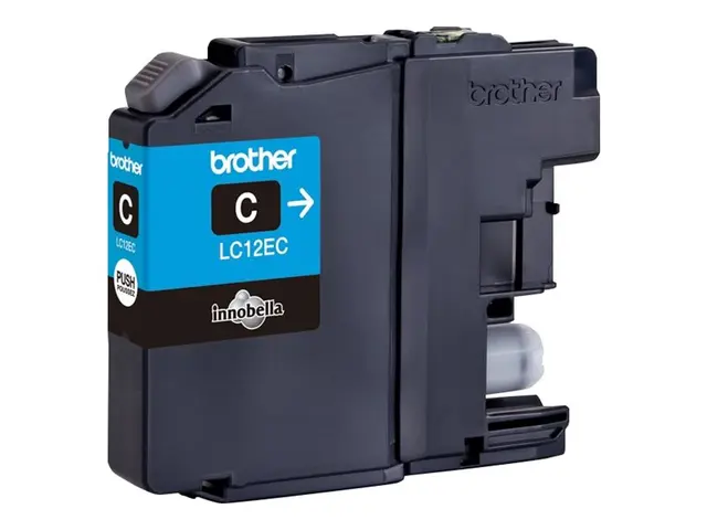 Brother LC12EC - XL Capacity - cyan - original - blekkpatron - for...