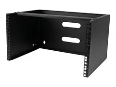 StarTech.com Wall Mount Patch Panel Bracket 6U - 14in Deep (WALLMOUNT6) - Skap - veggmonterbar - svart - 6U - 19&quot;