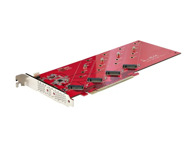 Startech Quad M.2 PCIe Adapter Card, x16 NVMe or AHCI SSD to PCI E...