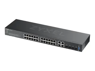 Zyxel GS2220-28 - Switch - Styrt 24 x 10/100/1000 + 4 x kombo-Gigabit SFP - rackmonterbar