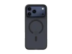 Belkin SheerForce Grip Series - Baksidedeksel for mobiltelefon MagSafe-samsvar - laget av resirkulerte materialer - svart - for Apple iPhone 17 Pro Max