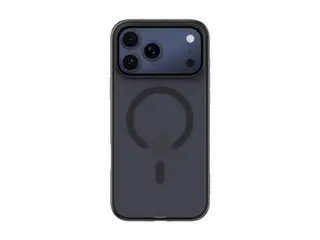 Belkin SheerForce Grip Series - Baksidedeksel for mobiltelefon MagSafe-samsvar - laget av resirkulerte materialer - svart - for Apple iPhone 17 Pro Max