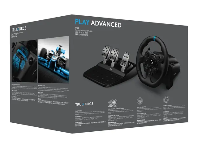 Logitech G G923 - Sett for hjul, pedaler og girskiftehevarm kablet...