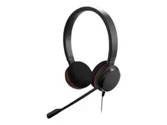 Jabra Evolve 20 UC stereo - Hodesett on-ear - kablet - USB-C, USB-A - lydisolerende - Alcatel-Lucent Certified, Avaya Certified, Certified for Microsoft Teams, Cisco Certified, Unify Certified