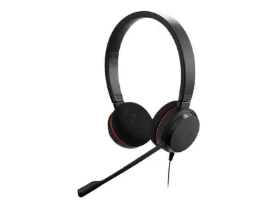 Jabra Evolve 20 UC stereo - Hodesett on-ear kablet USB-C, USB-A ly...