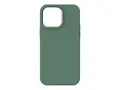 KEY - Baksidedeksel for mobiltelefon - antibakteriell MagSafe-samsvar - v&#230;skesilikon, hard polykarbonat - jadegr&#248;nn - 6.7&quot; - for Apple iPhone 14 Pro Max (6.7 tommer)