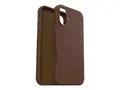 OtterBox Symmetry Series - Baksidedeksel for mobiltelefon MagSafe-samsvar - kaktusl&#230;r, polyuretan - rik adobe (brun) - for Apple iPhone 16 Plus