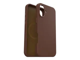 OtterBox Symmetry Series - Baksidedeksel for mobiltelefon MagSafe-samsvar - kaktuslær, polyuretan - rik adobe (brun) - for Apple iPhone 16 Plus