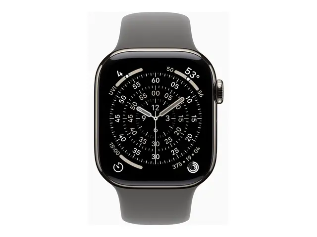 Apple Watch Series 11 (GPS + Cellular) - 42 mm naturlig titan smar...