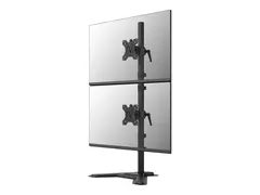 Neomounts DS45-600BL2V - Monteringssett (monitor stand) full bevegelse - for 2 LCD-skjermer - stål - svart - skjermstørrelse: 10"-32" - skrivebordsmonterbar