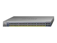NETGEAR Smart GS752TP - Switch L3 Lite - smart - 8 x 10/100/1000 (PoE+) + 40 x 10/100/1000 (PoE) + 4 x SFP - stasjonær, rackmonterbar - PoE+ (384 W)