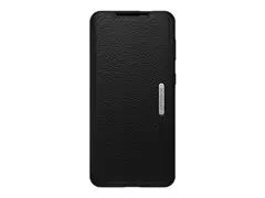 OtterBox Strada Series - Lommebok for mobiltelefon l&#230;r, polykarbonat - skyggesvart - for Samsung Galaxy S21+ 5G