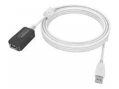 Vision Techconnect - USB-forlengelseskabel USB (hunn) til USB (hann) - USB 2.0 - 5 m - aktiv - hvit