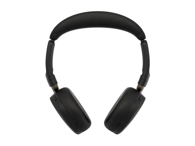 Jabra Evolve3 65 Flex MS - Hodesett - on-ear Bluetooth - trådløs, kablet - aktiv støydemping - USB-C via Bluetooth-adapter, USB-C - svart - Certified for Microsoft Teams, Zoom Certified, Works With Google Meet, MFi Certified 