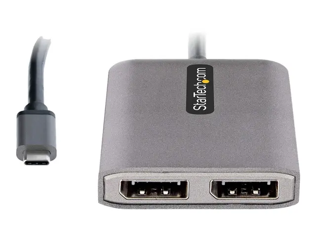 StarTech.com 2-Port USB-C MST Hub, USB Type-C to 2x DisplayPort Mu...