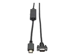 Eaton Tripp Lite Series HDMI to VGA Active Adapter Cable (HDMI to Low-Profile HD15 M/M), 6 ft. (1.8 m) Adapterkabel - HDMI hann til HD-15 (VGA) hann - 1.83 m - skjermet - svart - tommelskruer
