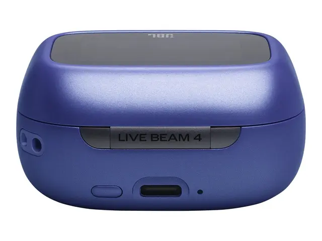 JBL LIVE Beam 4 - True wireless-hodetelefoner med mikrofon i øret - Bluetooth - aktiv støydemping - blå 
