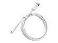 OtterBox Standard - Lightning-kabel Lightning hann til USB hann - 2 m - skydr&#248;mhvitt
