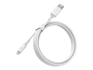 OtterBox Standard - Lightning-kabel Lightning hann til USB hann - 2 m - skydr&#248;mhvitt