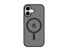 Belkin SheerForce Grip Series - Baksidedeksel for mobiltelefon MagSafe-samsvar - laget av resirkulerte materialer - svart - for Apple iPhone 17