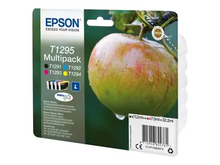 Epson T1295 Multipack - 4-pack - 32.2 ml L-størrelse - svart, gul, cyan, magenta - original - blekkpatron - for Stylus SX230, SX235, SX430, SX438; WorkForce WF-3010, 3520, 3530, 3540, 7015, 7515, 7525