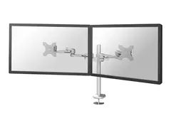 Neomounts FPMA-D935DG - Monteringssett - full bevegelse for 2 LCD-skjermer - sølv - skjermstørrelse: 10"-27" - malje, skrivebordsmonterbar