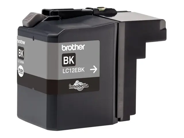 Brother LC12EBK - XL Capacity - svart - original - blekkpatron - f...