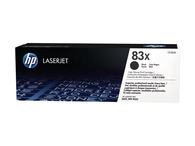 HP 83X - Høy ytelse svart original LaserJet tonerpatron (CF283X) f...