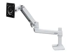 Ergotron LX - Monteringssett (leddarm, stang, sokkel, utvidelse, lavprofils toppmontert C-klemme) Konstant kraftteknologi - for LCD-skjerm - hvit - skjermst&#248;rrelse: inntil 34&quot; - skrivebordsmonterbar