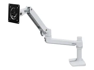 Ergotron LX - Monteringssett (leddarm, stang, sokkel, utvidelse, lavprofils toppmontert C-klemme) Konstant kraftteknologi - for LCD-skjerm - hvit - skjermst&#248;rrelse: inntil 34&quot; - skrivebordsmonterbar