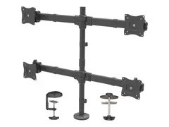 STARTECH.COM Quad Monitor Mount - Articulating - Clamp or Grommet Mount -