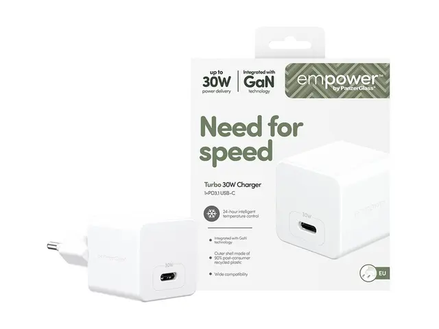 empower by PanzerGlass - Strømadapter 30 watt Power Delivery 3.1 (...