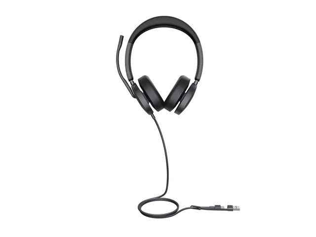 Yealink UH48 Dual - Hodesett on-ear kablet aktiv støydemping USB-C...