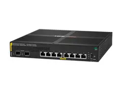 HPE Aruba Networking CX 6000 8p 10M/100M/1G Class4 PoE 2p SFP 1G 67W Switch Switch - Styrt - 8 x 10/100/1000 (PoE+) + 2 x Gigabit SFP (opplink) - rackmonterbar, veggmonterbar - PoE+ (67 W) - BTO