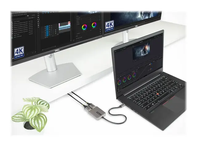 StarTech.com 2-Port USB-C MST Hub, USB Type-C to 2x DisplayPort Mu...