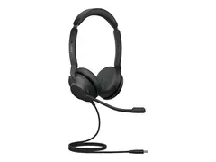 Jabra Evolve2 30 SE UC Stereo - Hodesett on-ear - kablet - USB-C, USB-A - lydisolerende - UC-sertifisert