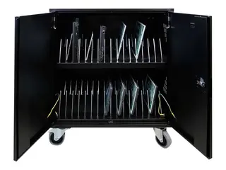 LEBA NoteCart Flex Extended 32 - Vogn (kun lading) for 32 nettbrett / notebook-er - l&#229;sbar - skjermst&#248;rrelse: inntil 15&quot; - utgang: AC 230 V
