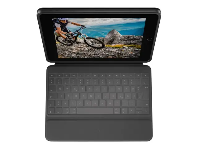 Logitech Rugged Folio - Tastatur og folioveske - Apple Smart conne...