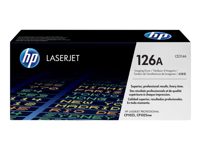 HP 126A - Svart, farge (cyan, magenta, gul) original trommelsett f...