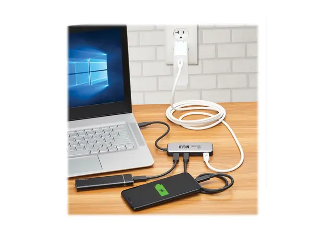 Eaton Tripp Lite series 4-Port USB-C Hub, USB 3.2 Gen 2 (10 Gbps),...