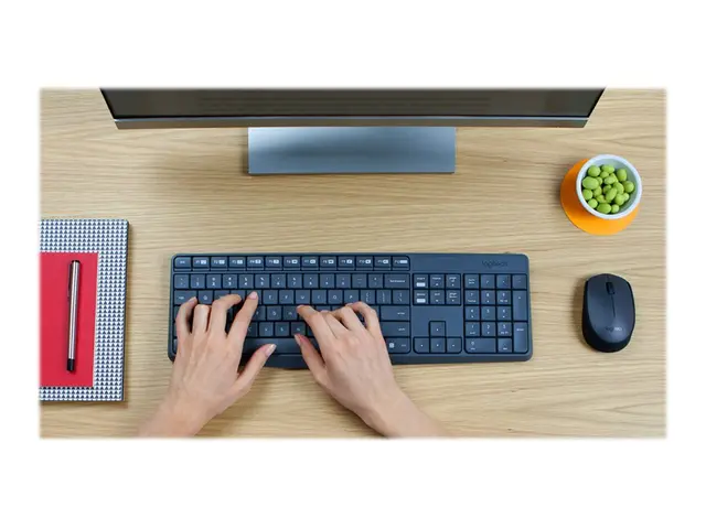 Logitech MK235 - Tastatur- og mussett - trådløs - 2.4 GHz - Pan No...